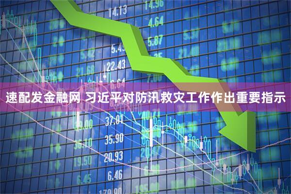 速配发金融网 习近平对防汛救灾工作作出重要指示