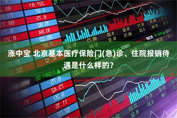 涨中宝 北京基本医疗保险门(急)诊、住院报销待遇是什么样的？